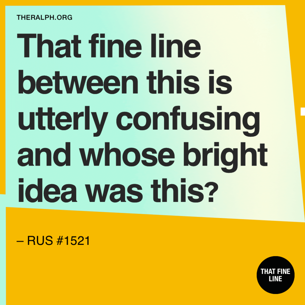 That fine line between this is utterly confusing and whose bright idea was this?